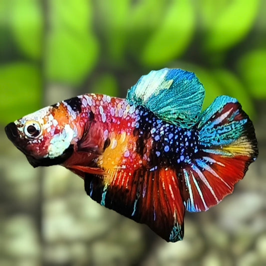 Multicolor Galaxy HMPK Betta Fish Male