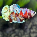 Red Barongsai HMPK Betta Fish Female For Sorority / Breed