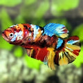 Multicolor Galaxy HMPK Betta Fish Female For Sorority / Breed